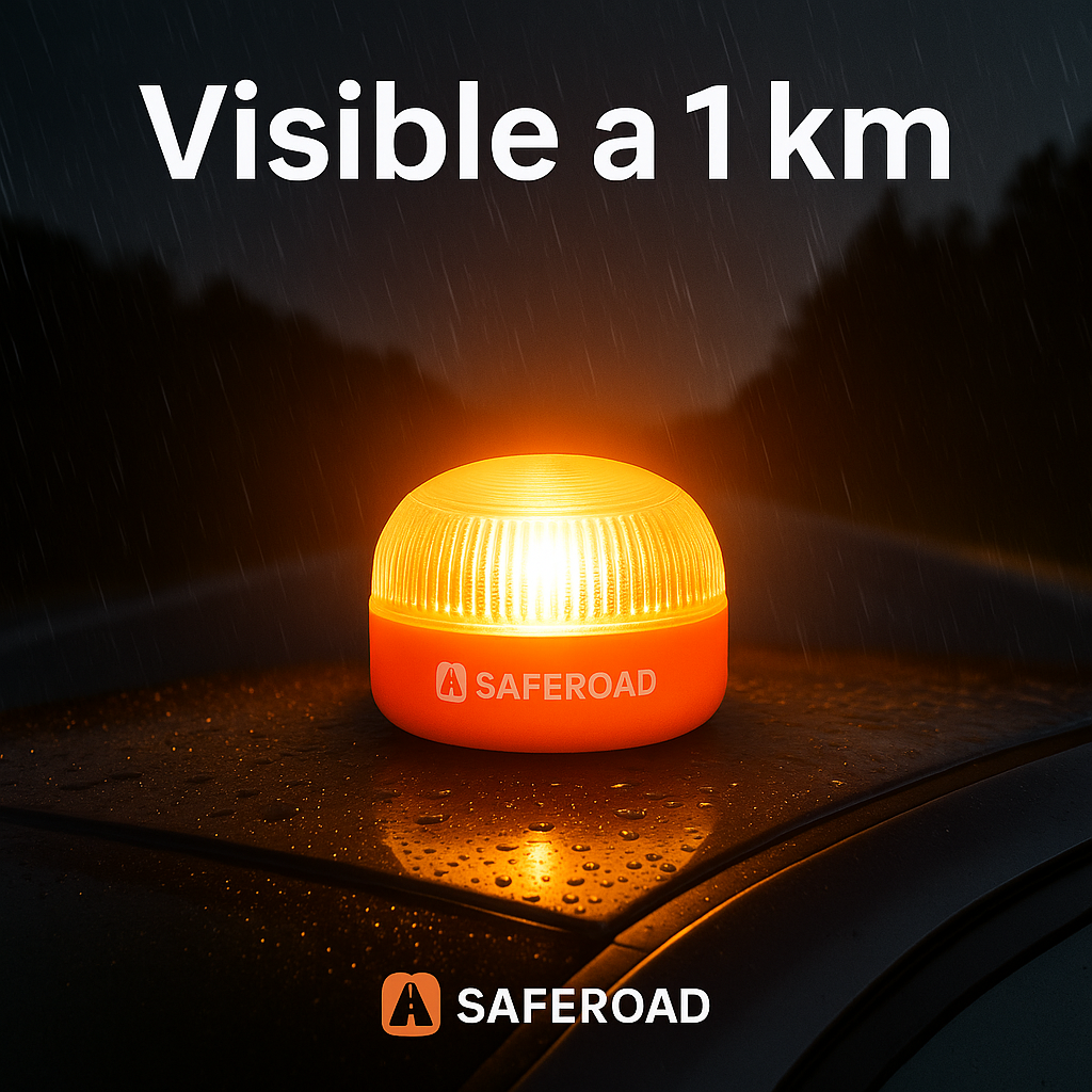 Baliza V16 SafeRoad homologada por la DGT