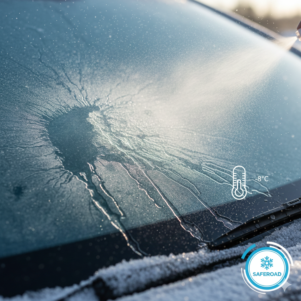 Spray Anticongelante para Parabrisas – Adiós al hielo en segundos