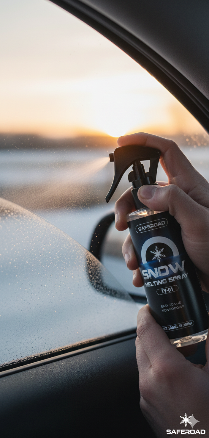 Spray Anticongelante para Parabrisas – Adiós al hielo en segundos