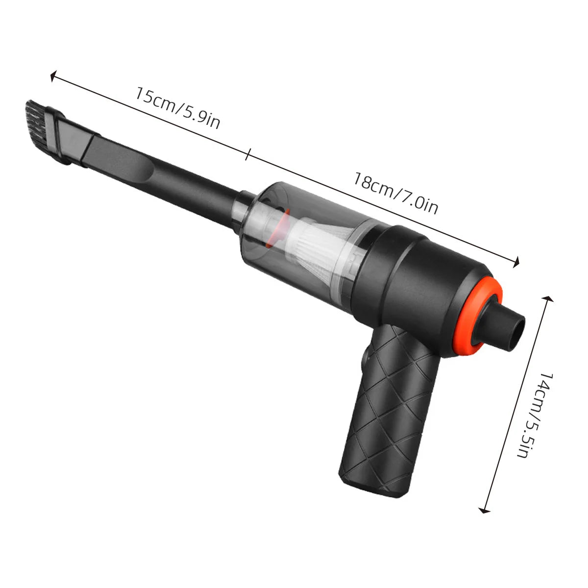Aspiradora Inalámbrica Portátil de Alta Succión 2 en 1 para Coche y Hogar
