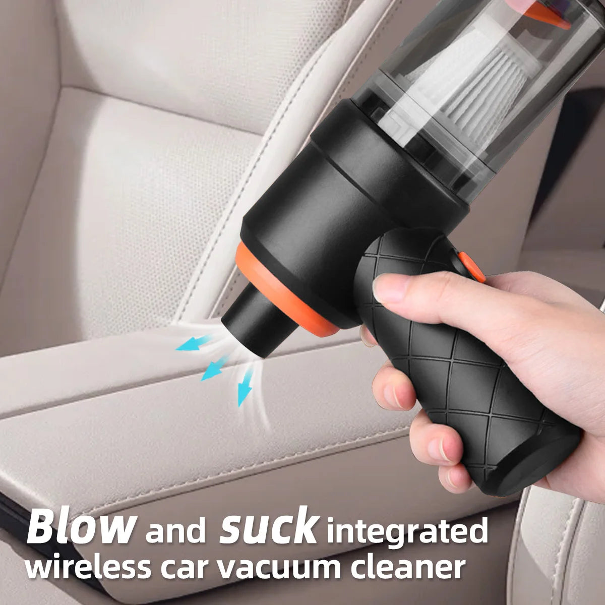 Aspiradora Inalámbrica Portátil de Alta Succión 2 en 1 para Coche y Hogar